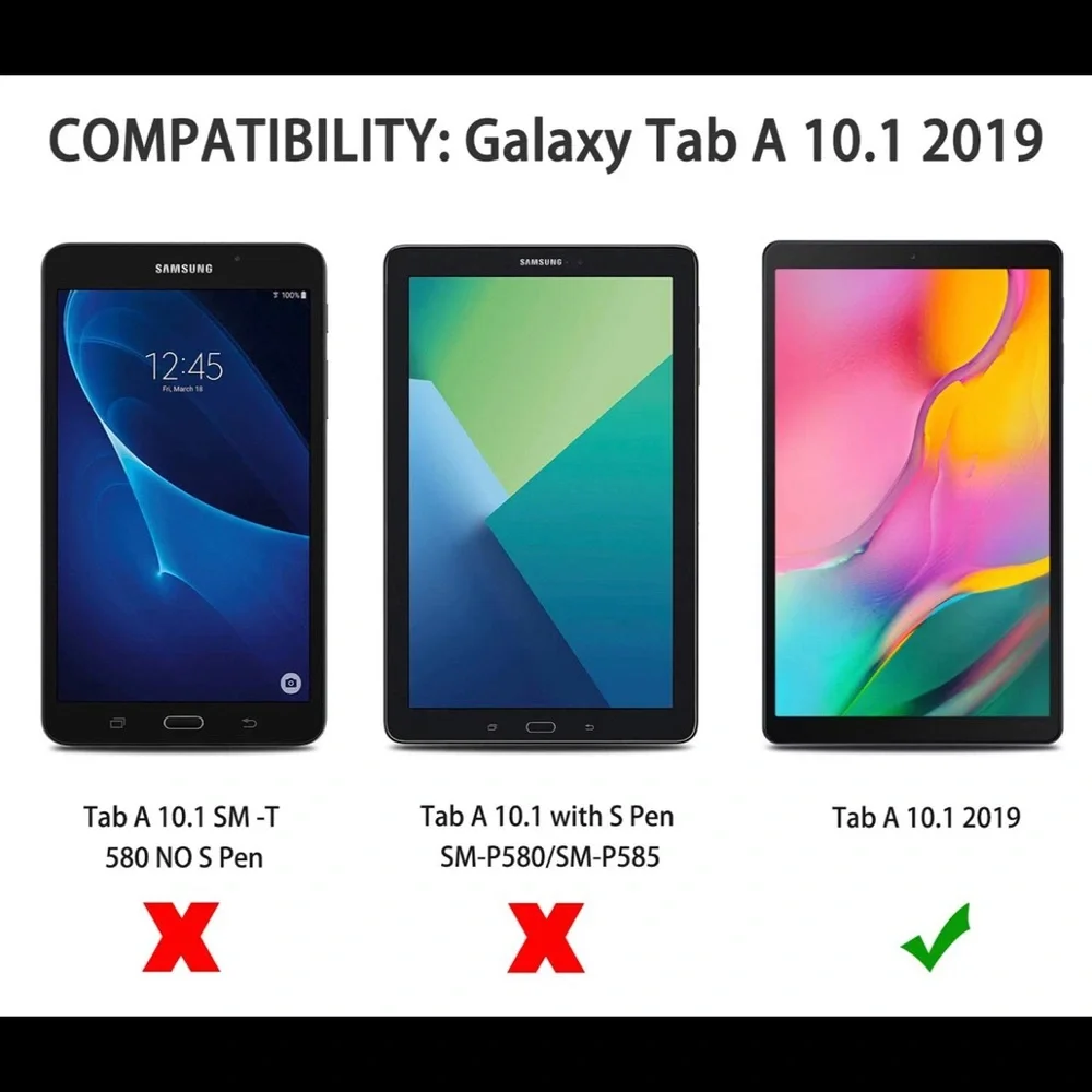 2 x OMOTON [3 Pack] Screen‎ Protector for Samsung Galaxy Tab A 10.1 2019